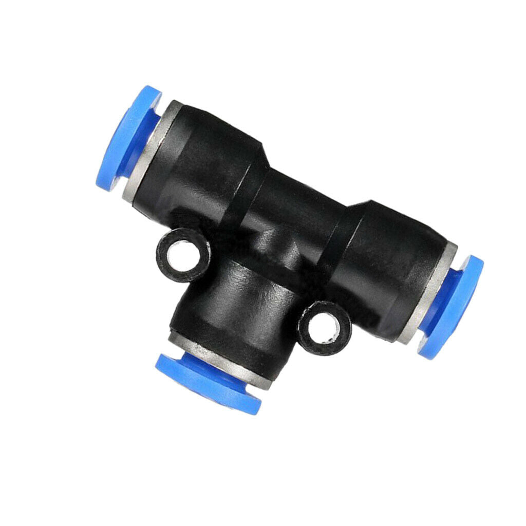 20 Pcs OD 6mm Push In Fitting Equal Y Union + Tee Union Quick Connector