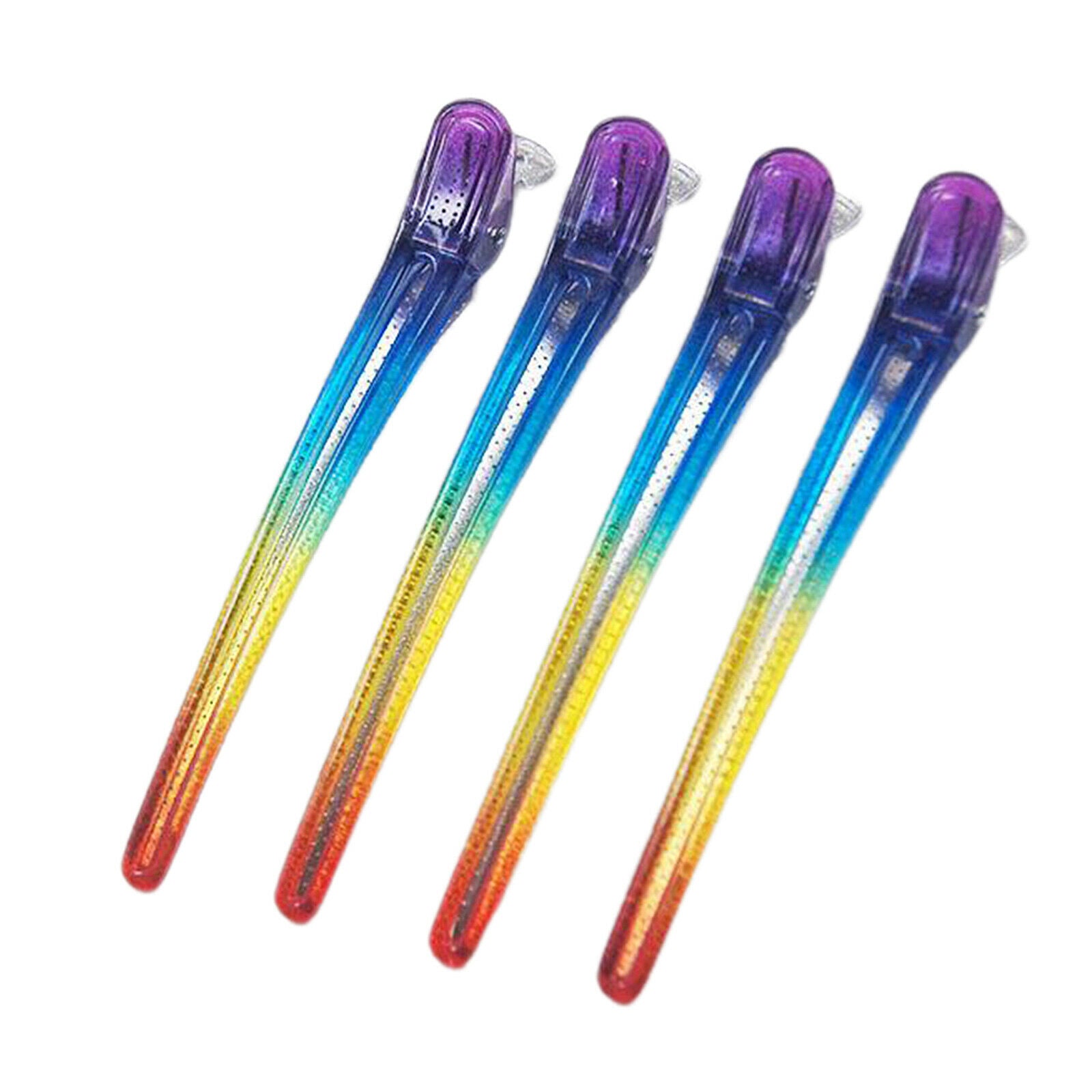 4Pcs Makeup Pieces Invoice Alligator Clips Styling Curling Cutting Clips