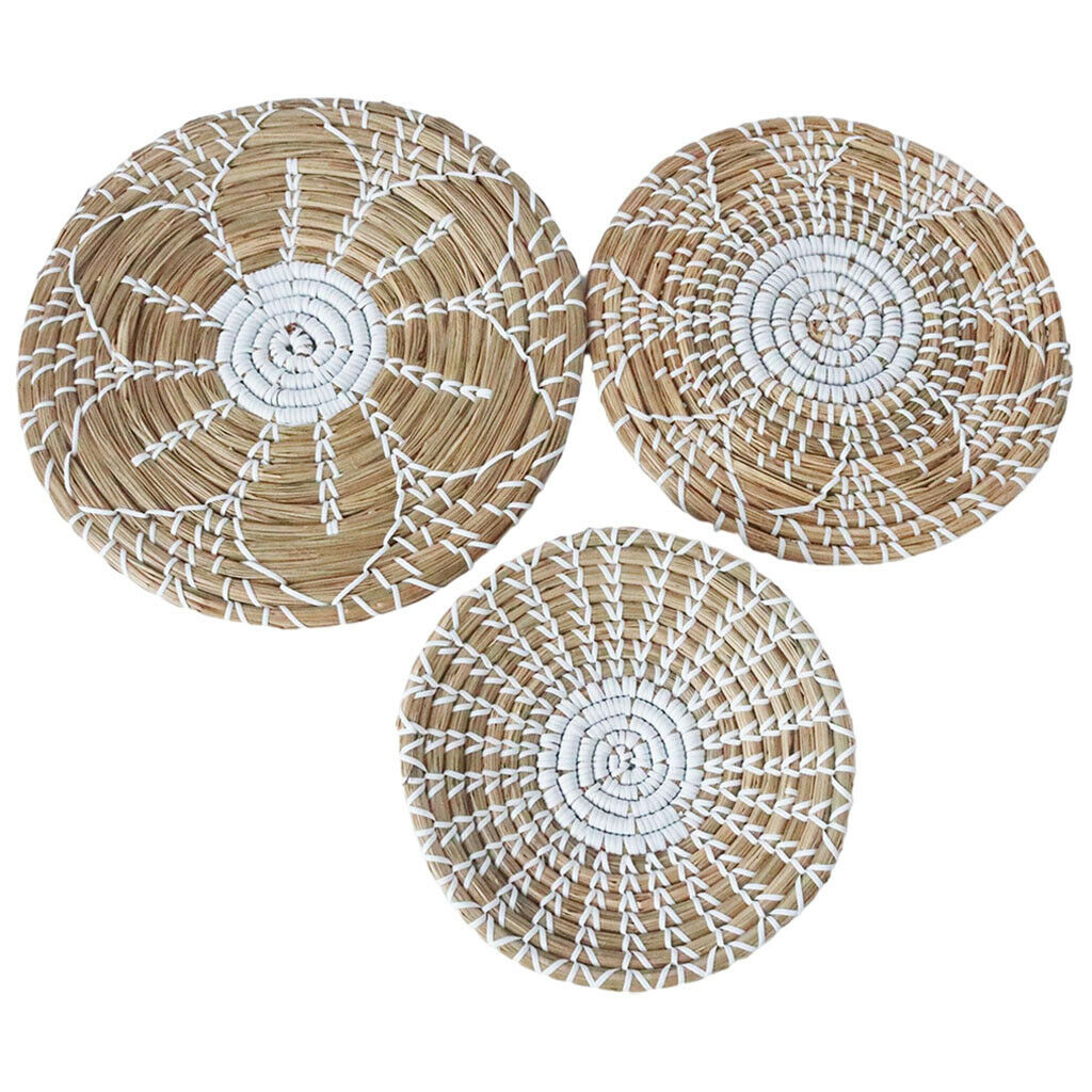 Seagrass Decorative Bowl Rattan Decor Oversized for Coffee Table , Fruit