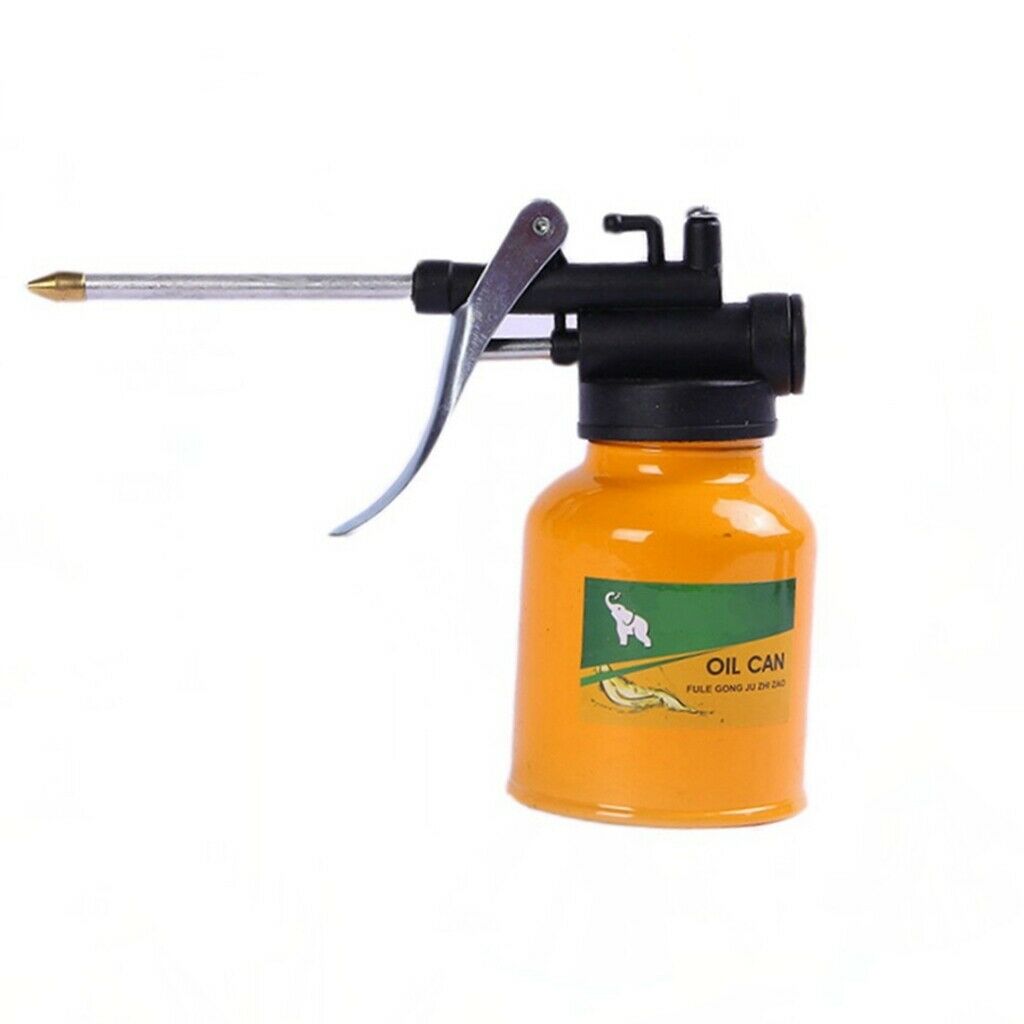 250ml Compact High Pressure Hand Pump Oiler Oil Pot Lubricant Spray Can