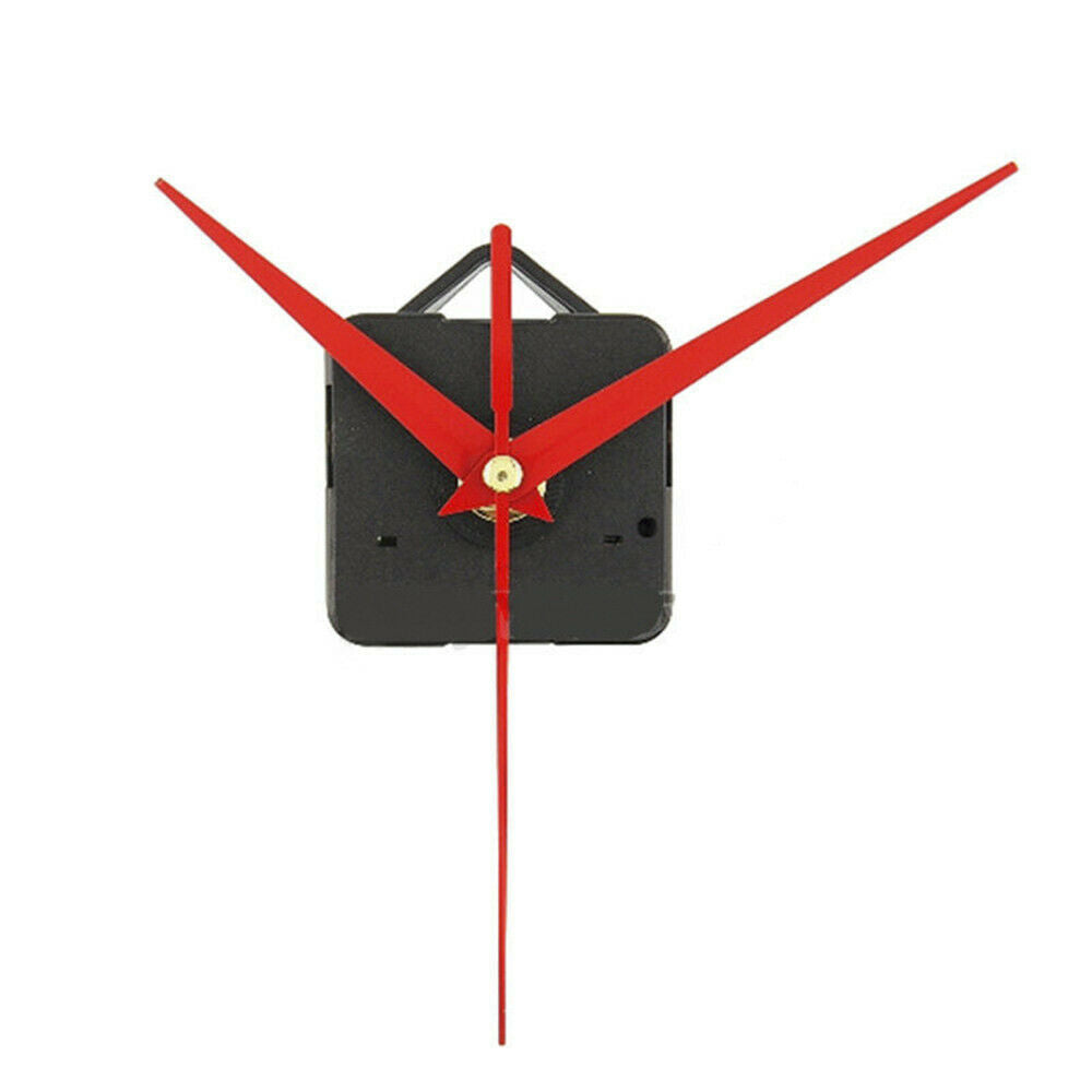 Red Long-Hands Quartz Wall Clock Spindle Movement Mechanism Part Repair Tool US