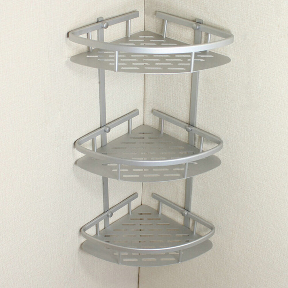 Bathroom Accessories Space Aluminum Shower Caddy Wire Basket Storage Shelves BDA