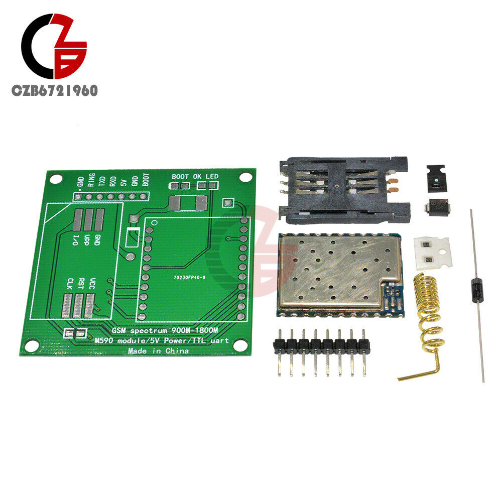 5V 1A M590E GSM GPRS Module 900m-1800m Sms Message DIY Kit M590 Sms CPU MCU Test