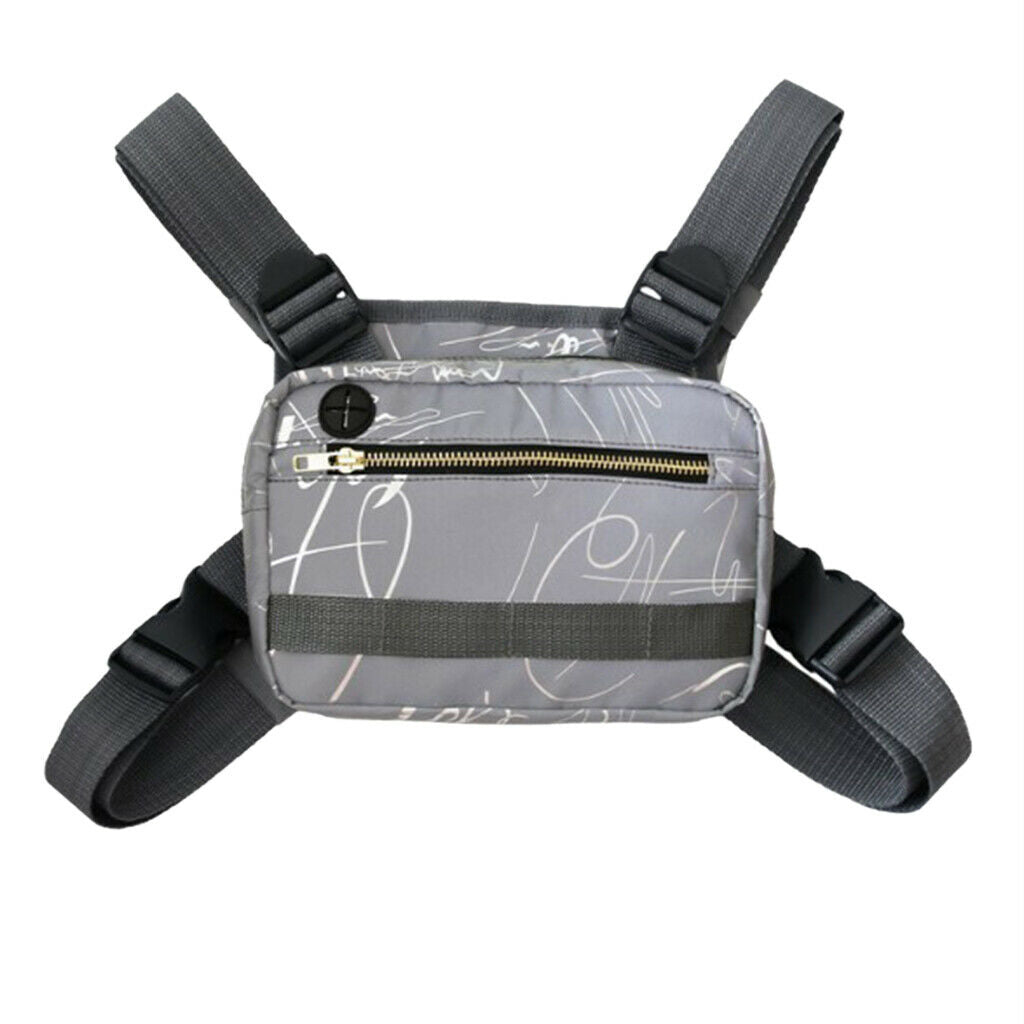 Multifunctional Glow Chest Bag Vest Hunting Travel Recon Bag Organizer Storage