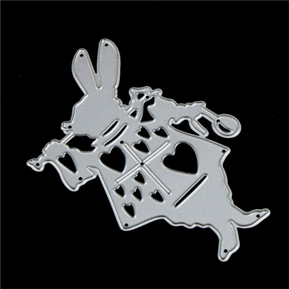 Alice Wonderland White Rabbit Metal CuttingDies Stencil DIY AlbumDeco Craf.l8