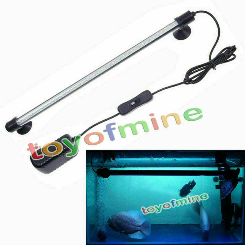 Aquarium Fish Tank Waterproof Blue 42LED Bar Submersible Strip 220V