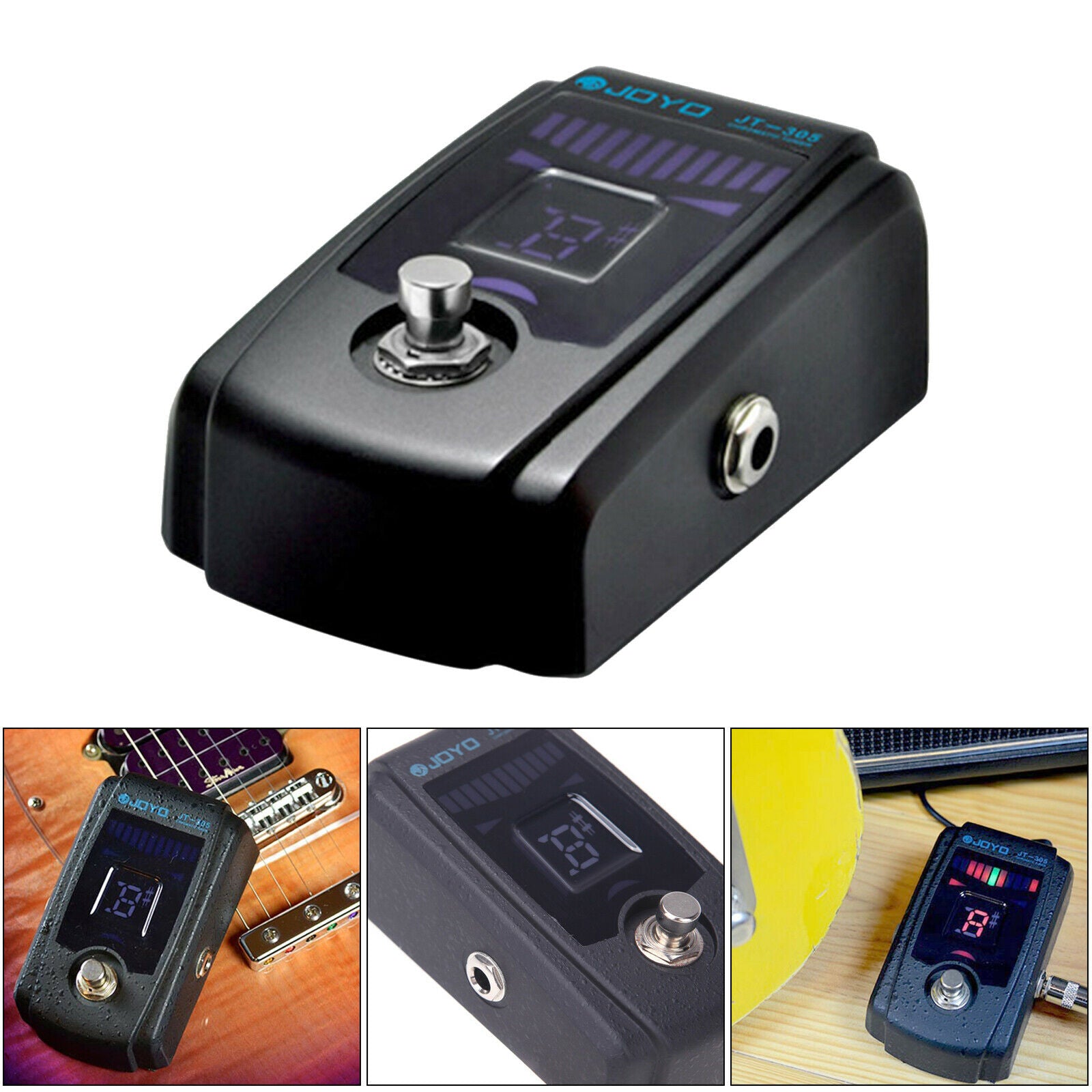 Alloy High Precision Guitar Chromatic Tuner Pedal Flat Tuning True Bypass