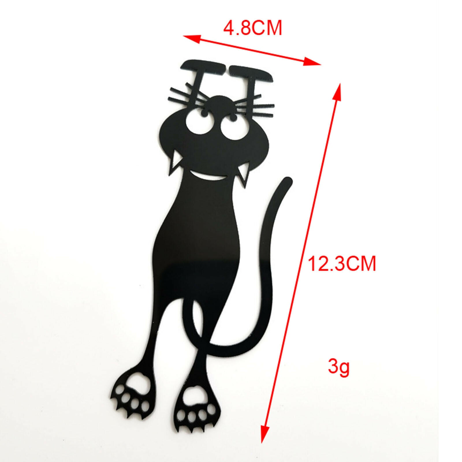 Wacky Hollow Cute Cat Reading Bookmarks Funny Student Bookmarker Accessories