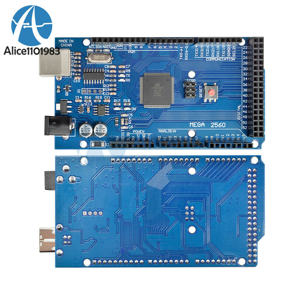 Atmega2560-16AU Mega2560 CH340G UNO R3 Board+Ethernet Shield W5100 For Arduino