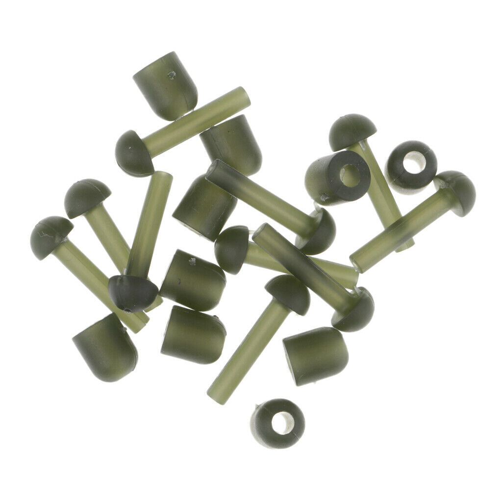 20pcs Carp Fishing Tackle Rubber Tubes   Terminal Tackle Accessories