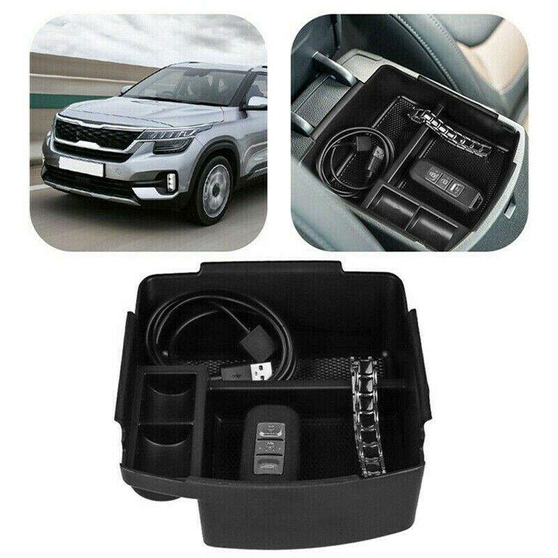 for Kia Seltos 2020-2021 Car Armrest Storage Box Central Console Glove OrganK8T4