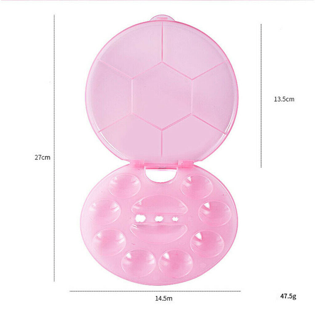 10 Wells Nail Art Polish Mixing Palette Cosmetic Lipstick Eyeshadow Pallet