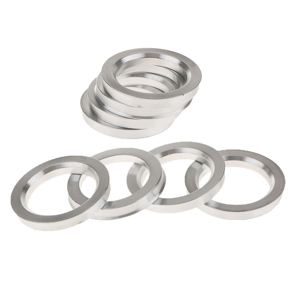 8 Pieces Heavy Duty Aluminum Alloy Spigot Rings Wheel Hub Centric Rings