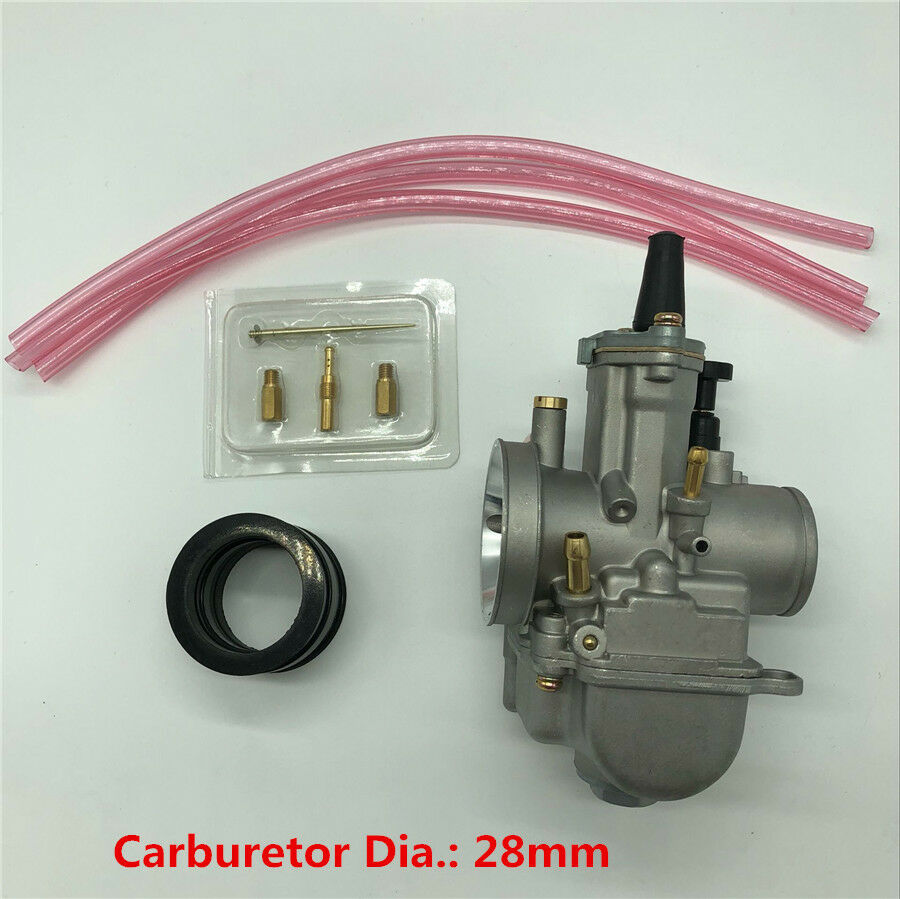 28mm Racing Flat Slide Carburetor for Scooter   ATV 80cc 100cc 125cc 250 350cc