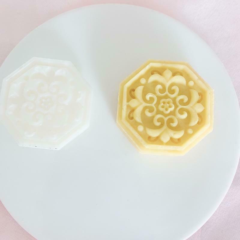 Moon Cakes Moulds Window Grill Design Hand Pressure Fondant Decors Cookie Cutter