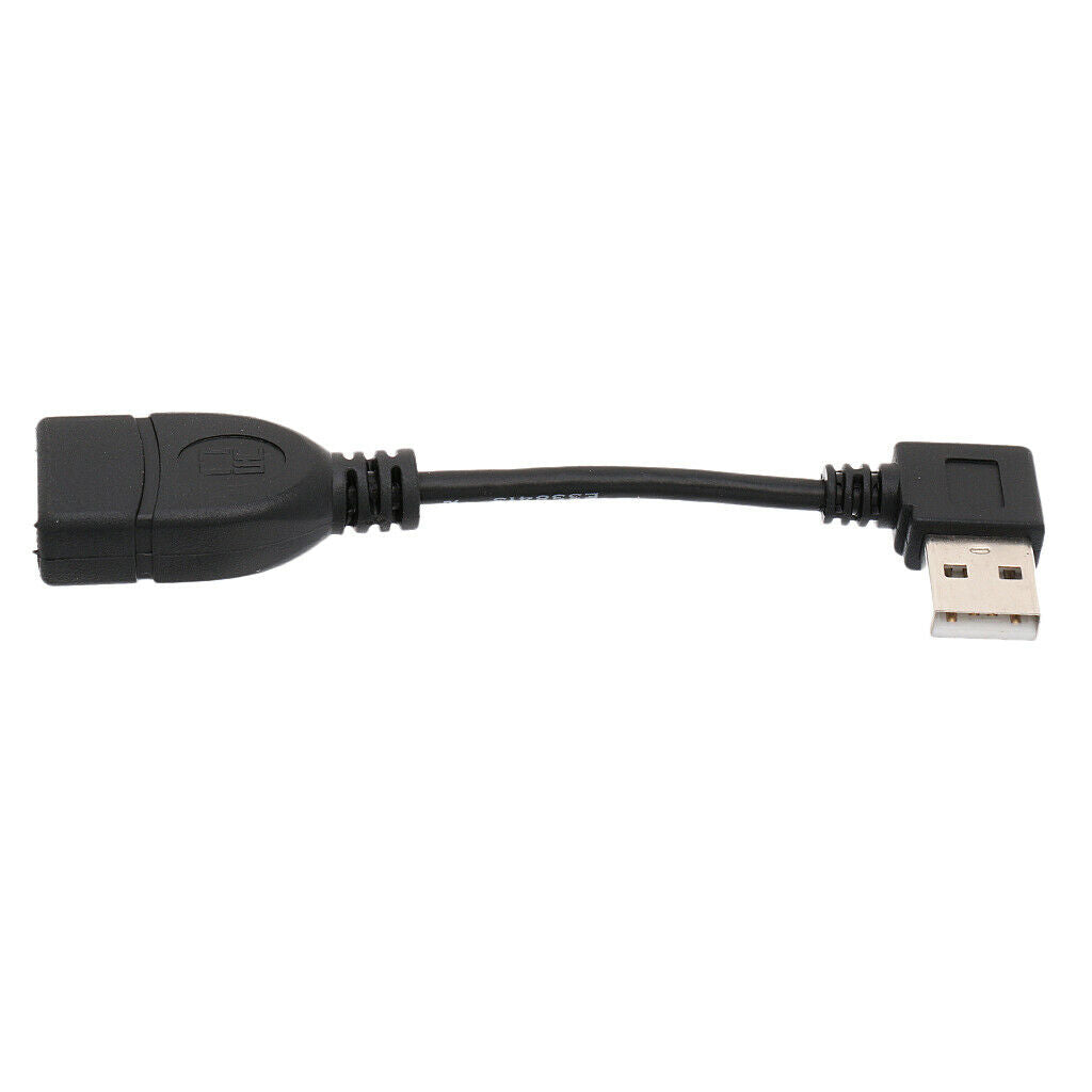USB 2.0 A Male To Female Angle 90 Degree Extension Adapter Converter Cable