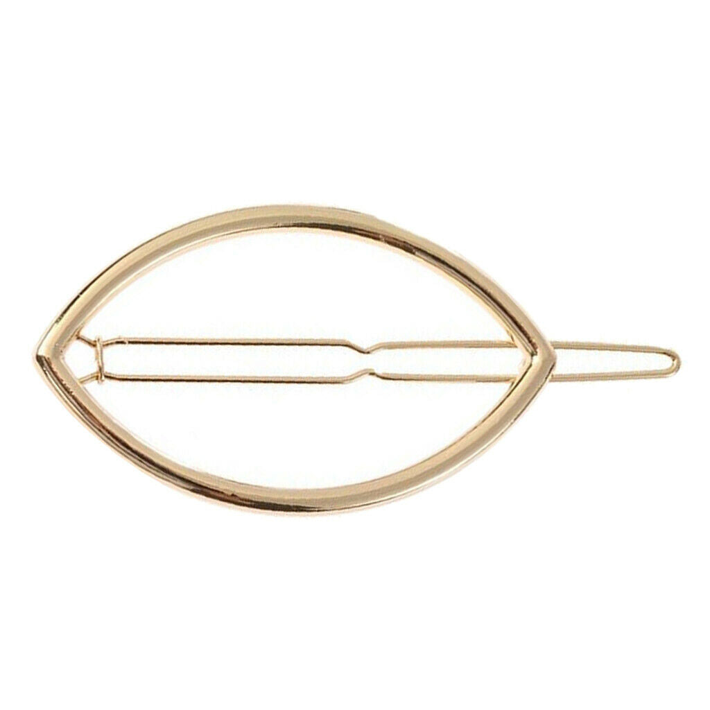 2x Fashion Geometric Hairpin Clip Hair Snap Clamp Womens Girls Headwear