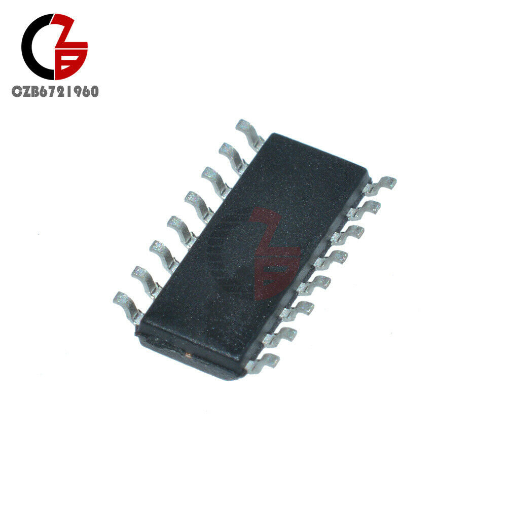 10PCS CD4017 SOP-16 SMD 5-Bits Decimal Johnson Counter Divider Pulse Splitter