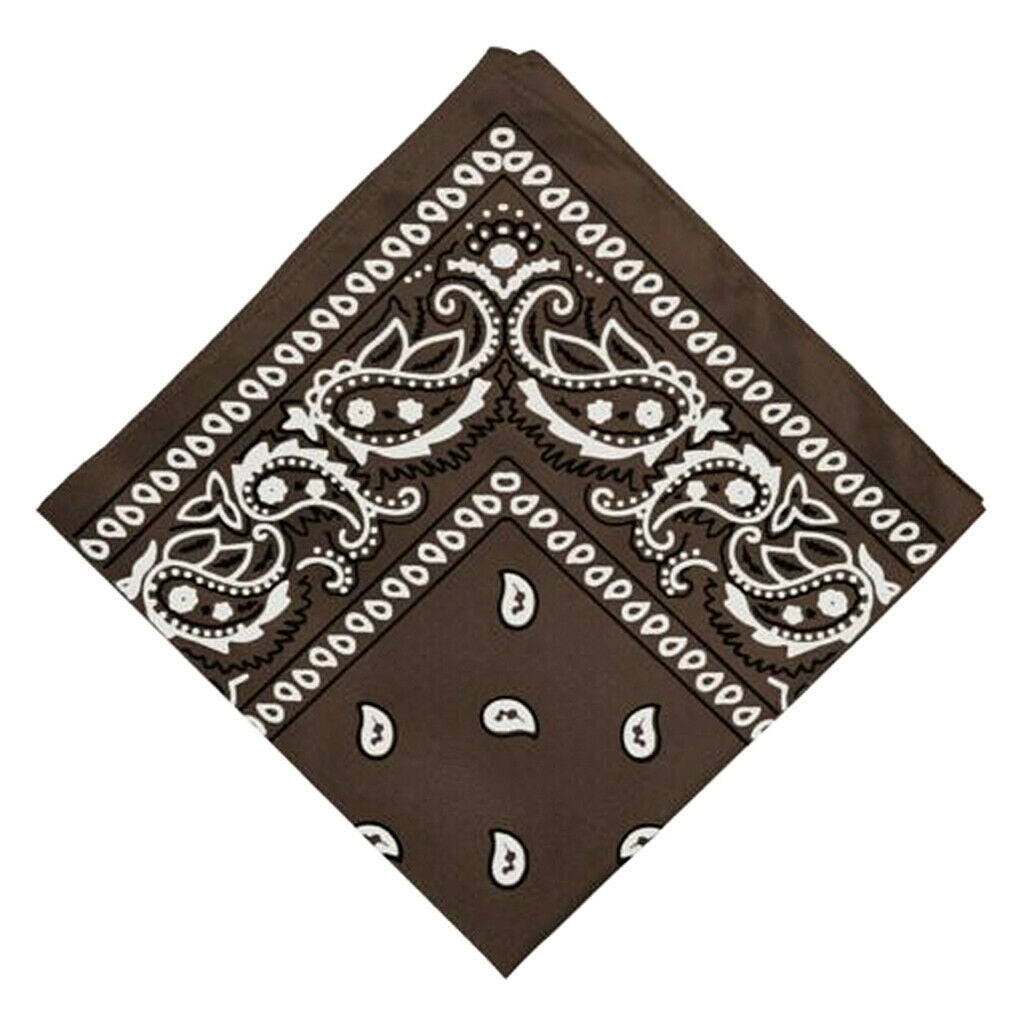 4-piece Women's 55cm Cowboy Paisley Head Wrap Bandana Handkerchief Hair Band