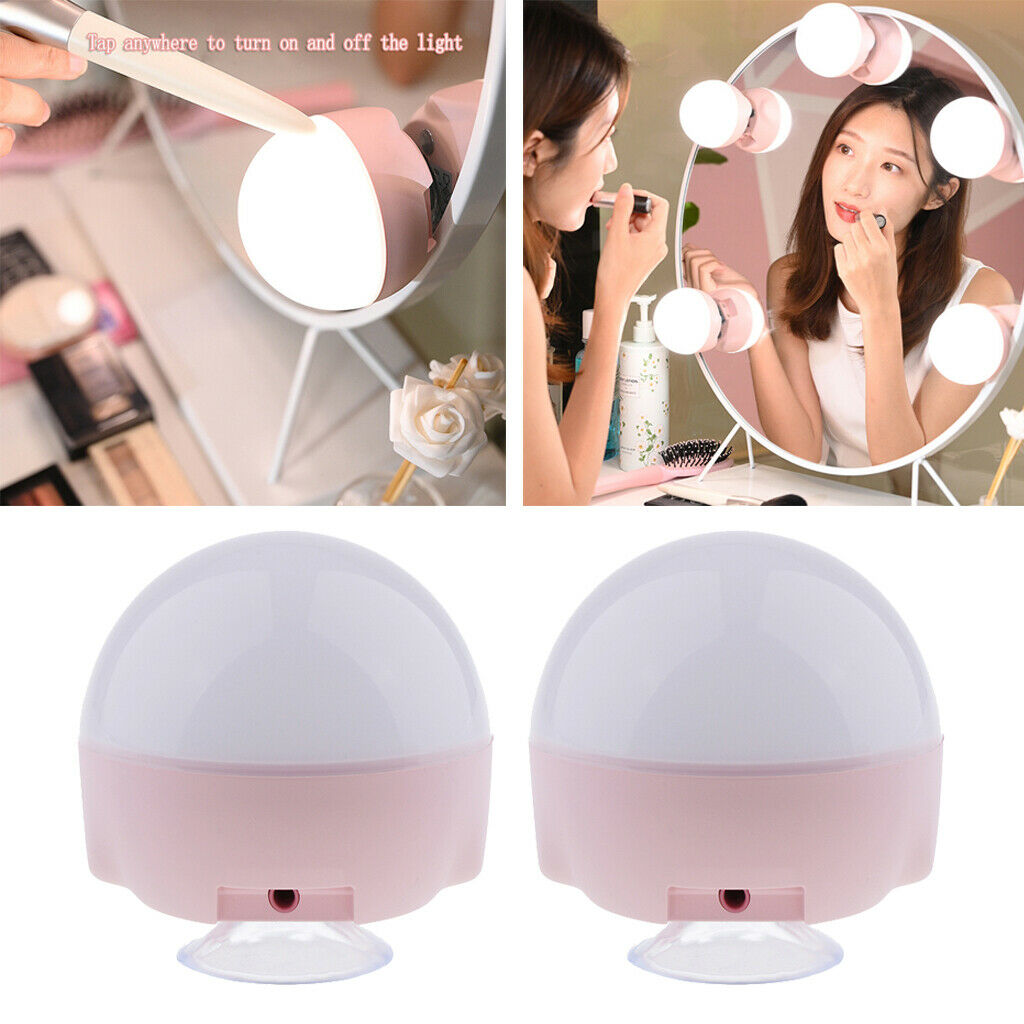 2Pcs Dimmable Vanity Light Kit 3 Colors Lighting Led Lights for Table Locker