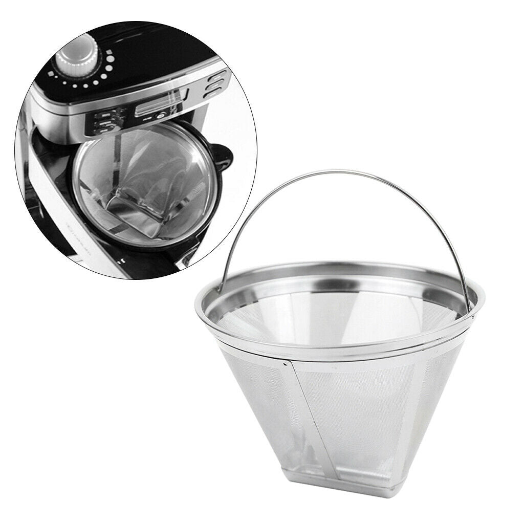 Stainless Steel Reusable Coffee Filter Basket Coffee Strainer for DL-Kf800