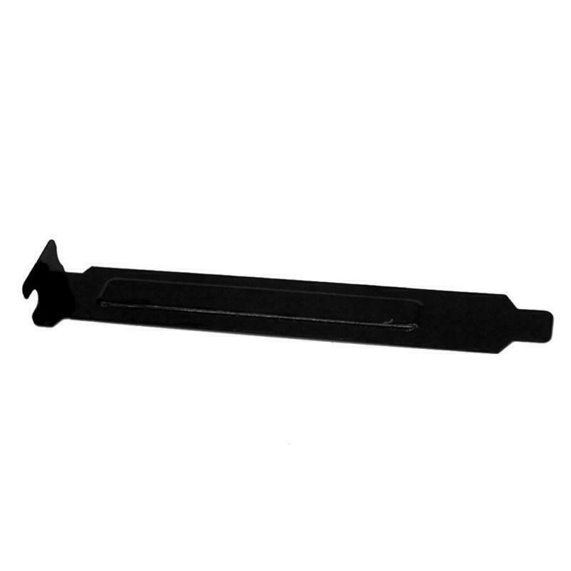 5PCS Black Hard Metal Steel PCI Slot Covers Bracket with Screws Full Profile for