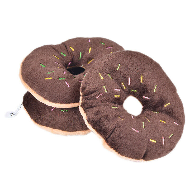 1PC Innovative Puppy Cat Squeaky Donut Toys Pet Dog Chew Throws For Pet P.l8