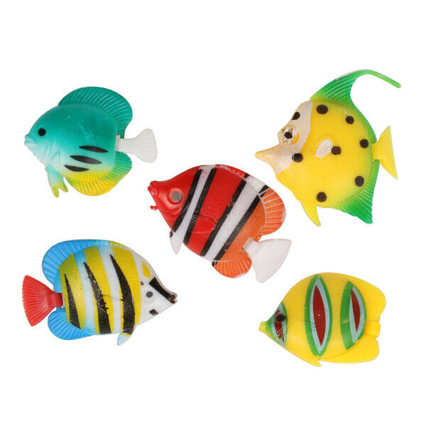 5pcs Artificial Moving Floating Fishes Aquarium Fish Tank