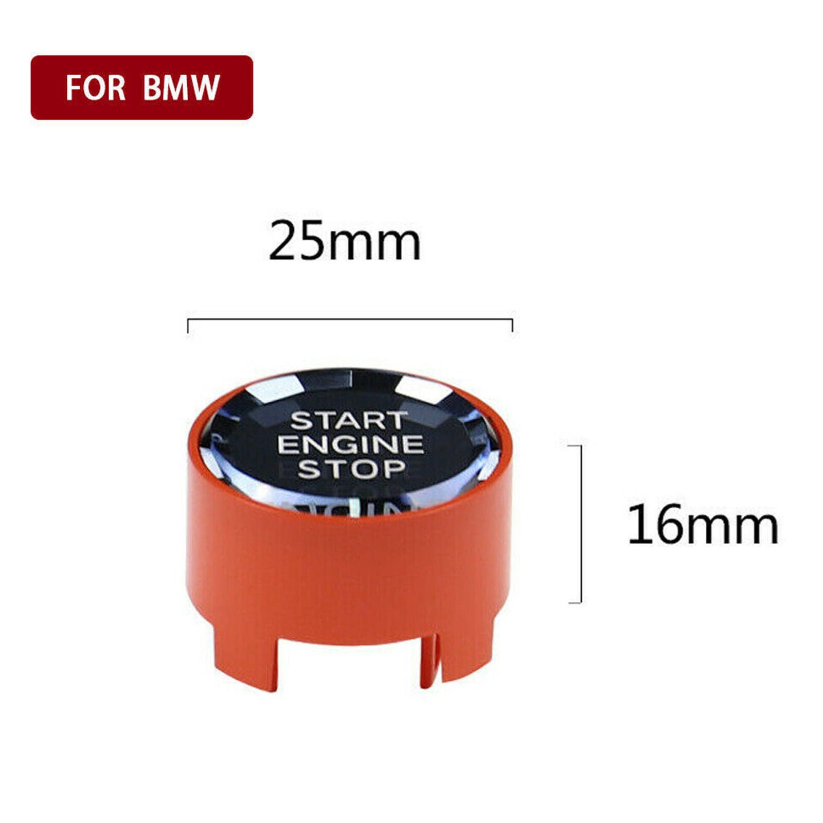 Red Crystal Engine Start Stop Button Cover for BMW 1 2 3 4 5 7 Series X1 X3 X5