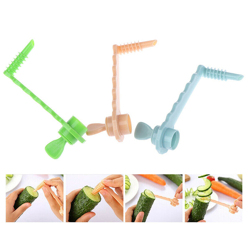 Spiral Slicer Cutters Vegetable Cutting Models Potato Cutter Kitchen Supp.l8