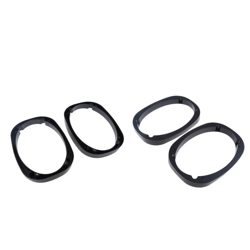 4 Pieces Universal Car Stereo 6 "x 9" Plastic Speakers for Mounting Spacer Rings