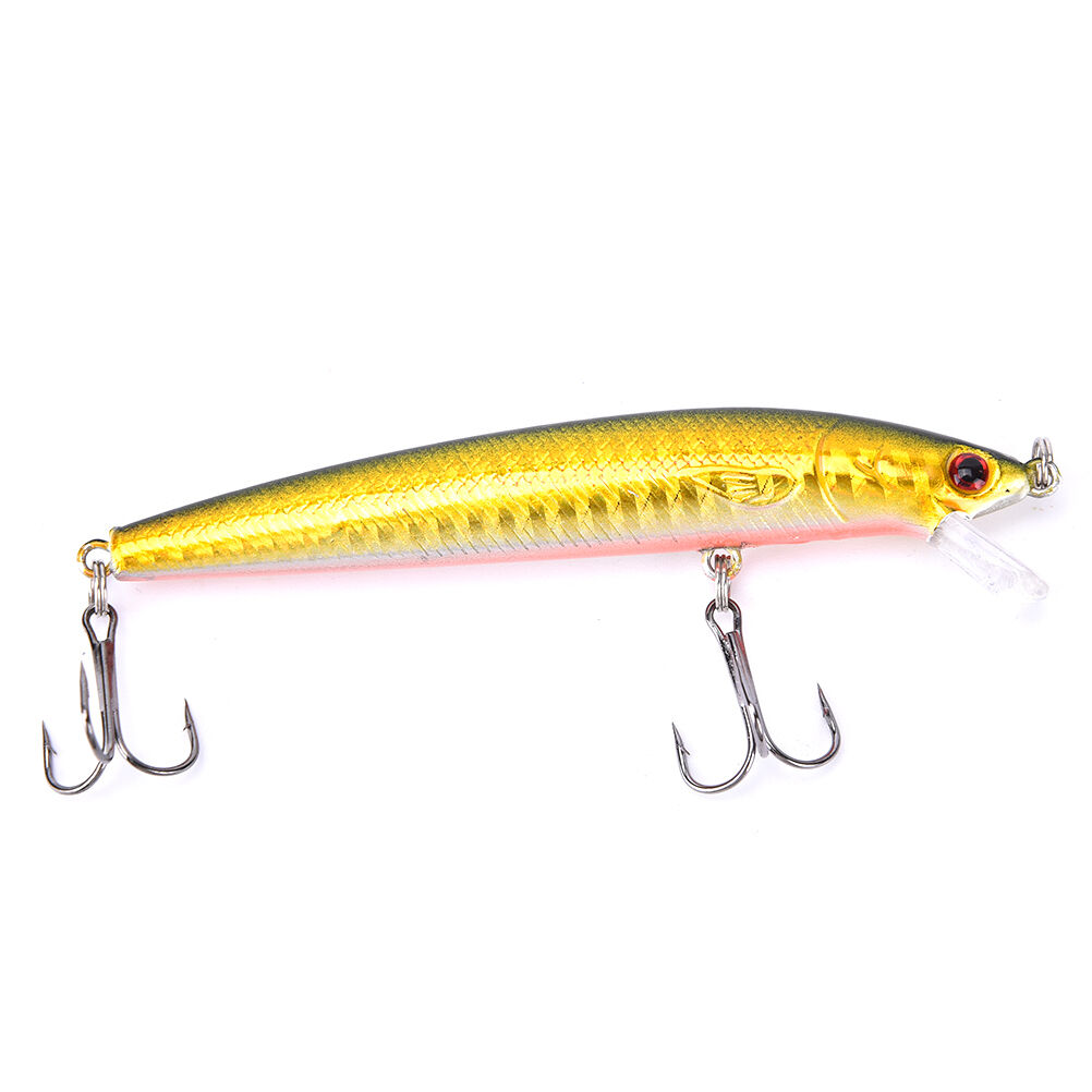 New 10pcs Kinds of Fishing Lures Crankbaits Hooks Minnow Baits Tackle Crank L SJ