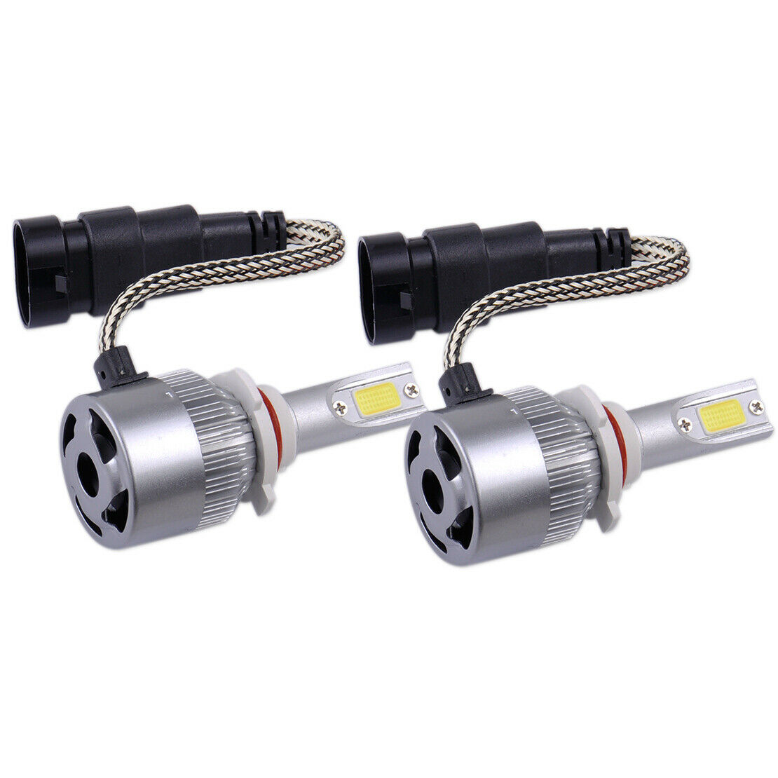 2pcs 9005 LED 36W 3800LM 6000K Combo Headlight High Low Beam White Bulb An