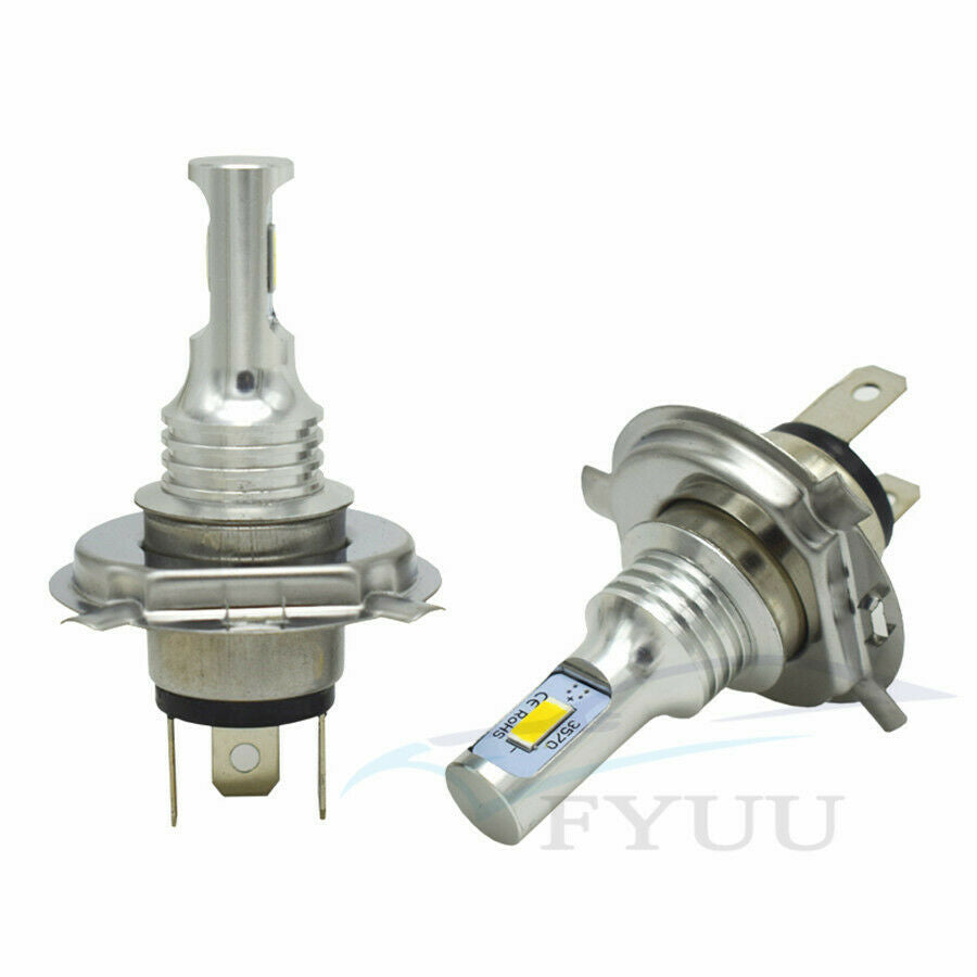2Pcs 35W 9003 H4  LED Car Motorcycle Headlight Bulbs Hi&Lo Beam 4000LM 6000K