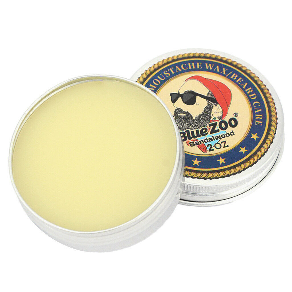 Pack of 2Pcs Natural Beard Balm Moisturizing Sandalwood/Orange Mustache Wax