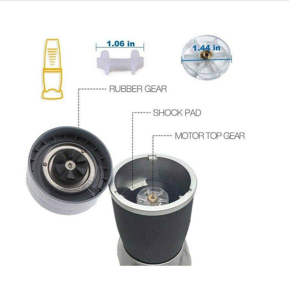 8Pcs Extractor Blade Accessories Replacement Parts for NutriBullet 600w 900w