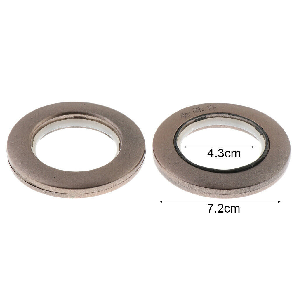 Plastic Curtain Rings for Bathroom Shower Window Rod,Pack of 45 Cofffee