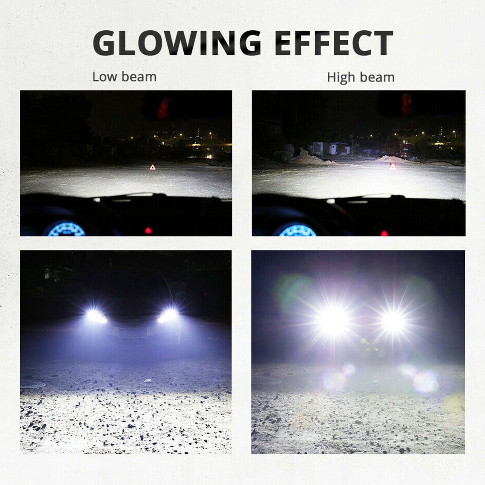 H1 LED Headlight Bulb Kit 2200W 330000LM High Beam Fog Light Xenon 6000K White