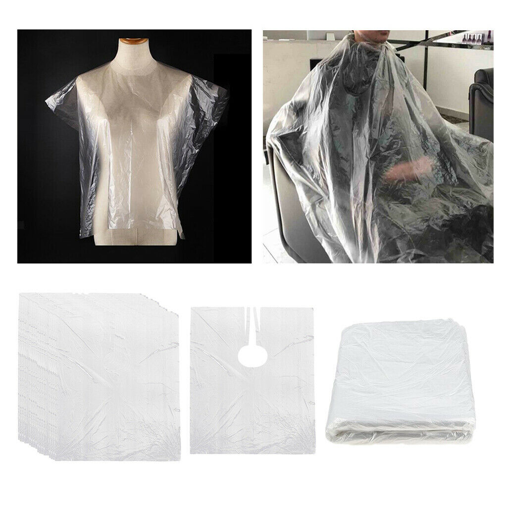 150pcs Disposable Hair Cutting Cape Gowns Protect Capes Home Hairdressing