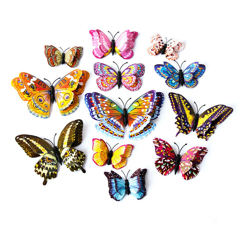 Artificial Butterfly Garden Decorations Simulation Butterfly Stakes Lawn .l8