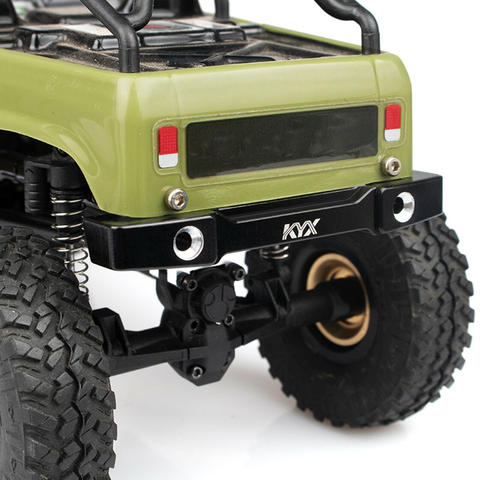 Aluminum Alloy CNC Rear Bumper Protective Bar for Axial SCX24 90081 Crawler Car