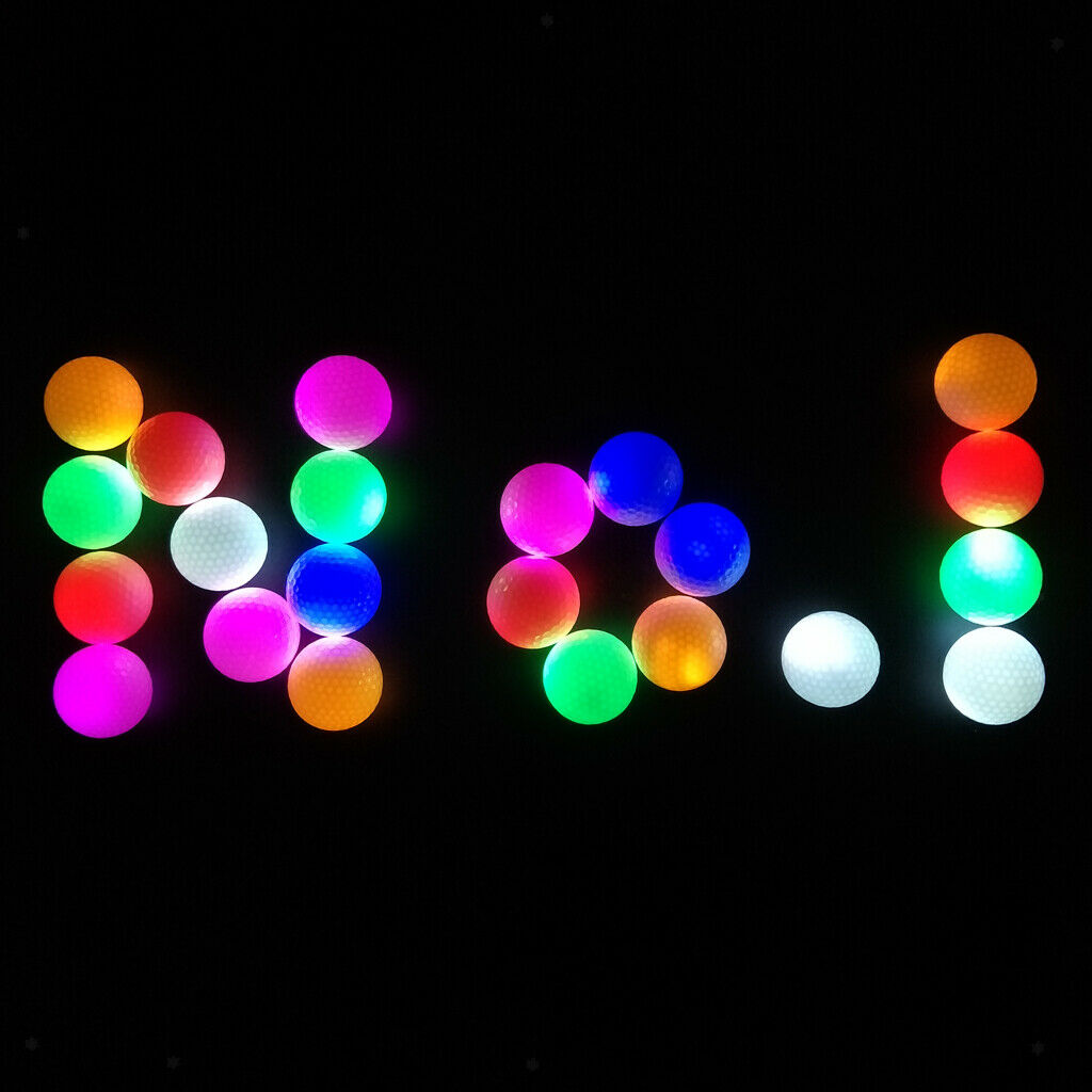 6pcs Night Golf Balls LED Golf Balls Perfect for Night Golf and Practice