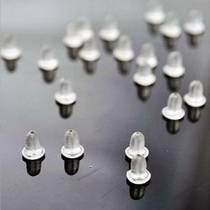 100 Rubber Earring Safety Back Stoppers Post J_.l8