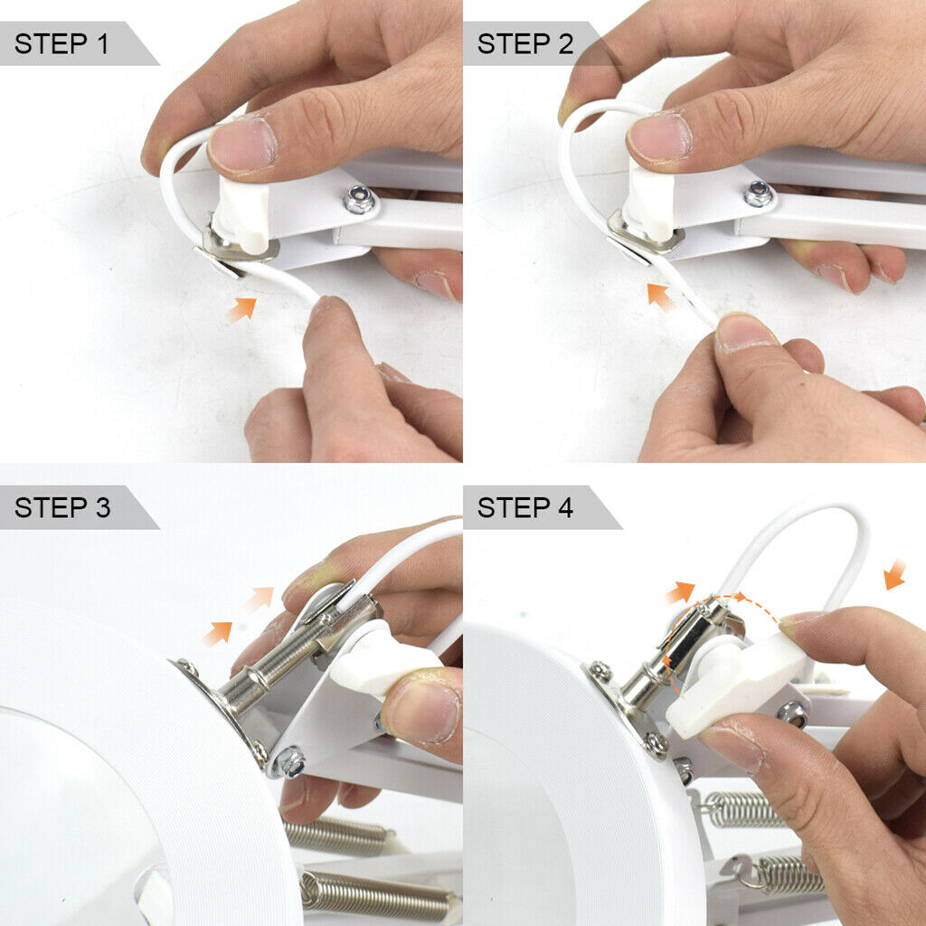 5X USB Magnifying Lamp Tabletop Magnifier Reading for Jewelry Watches Repair