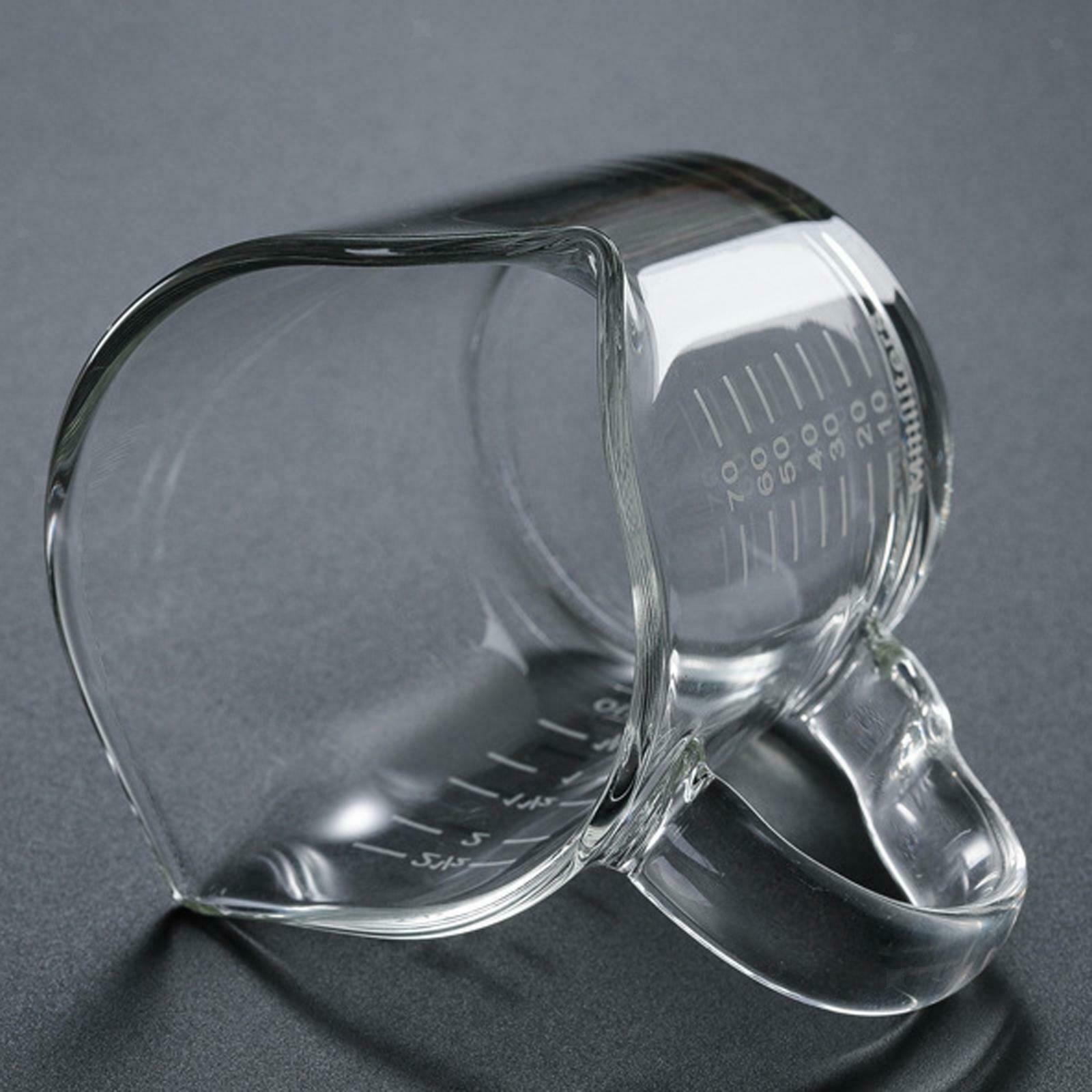 Glass Measuring Cup Jigger Ounce Mug for Tea Wine Drink Shaker Milk Coffee