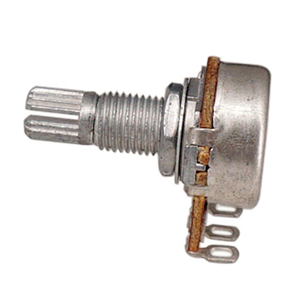 Full Size Long Shaft Guitar Volume & Tone Pot Audio Taper Potentiometer Kit
