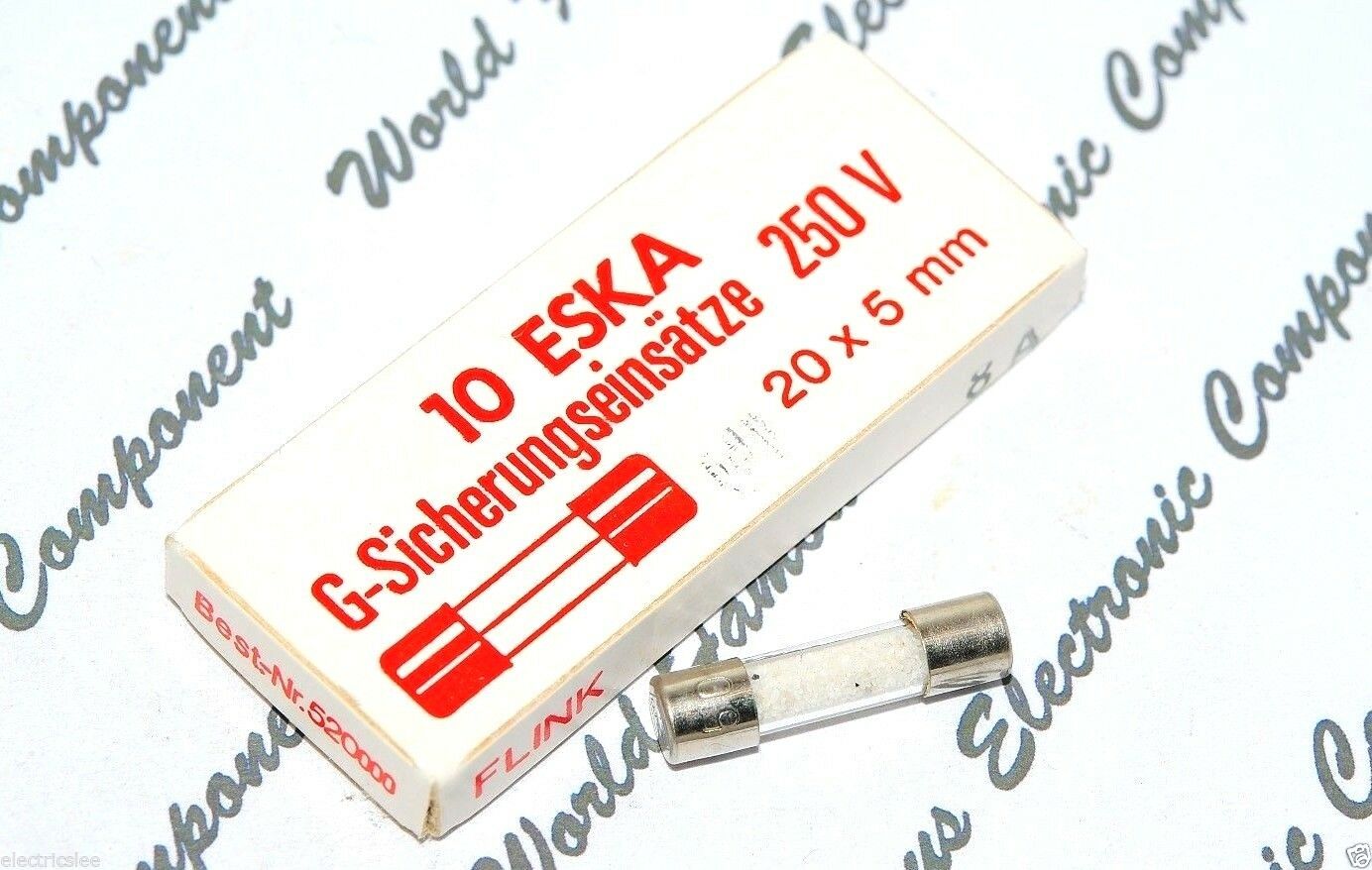 1pcs - ESKA  (M / Medium time-Lag) 16A 250V 5x20mm Sand-Filled Fuse