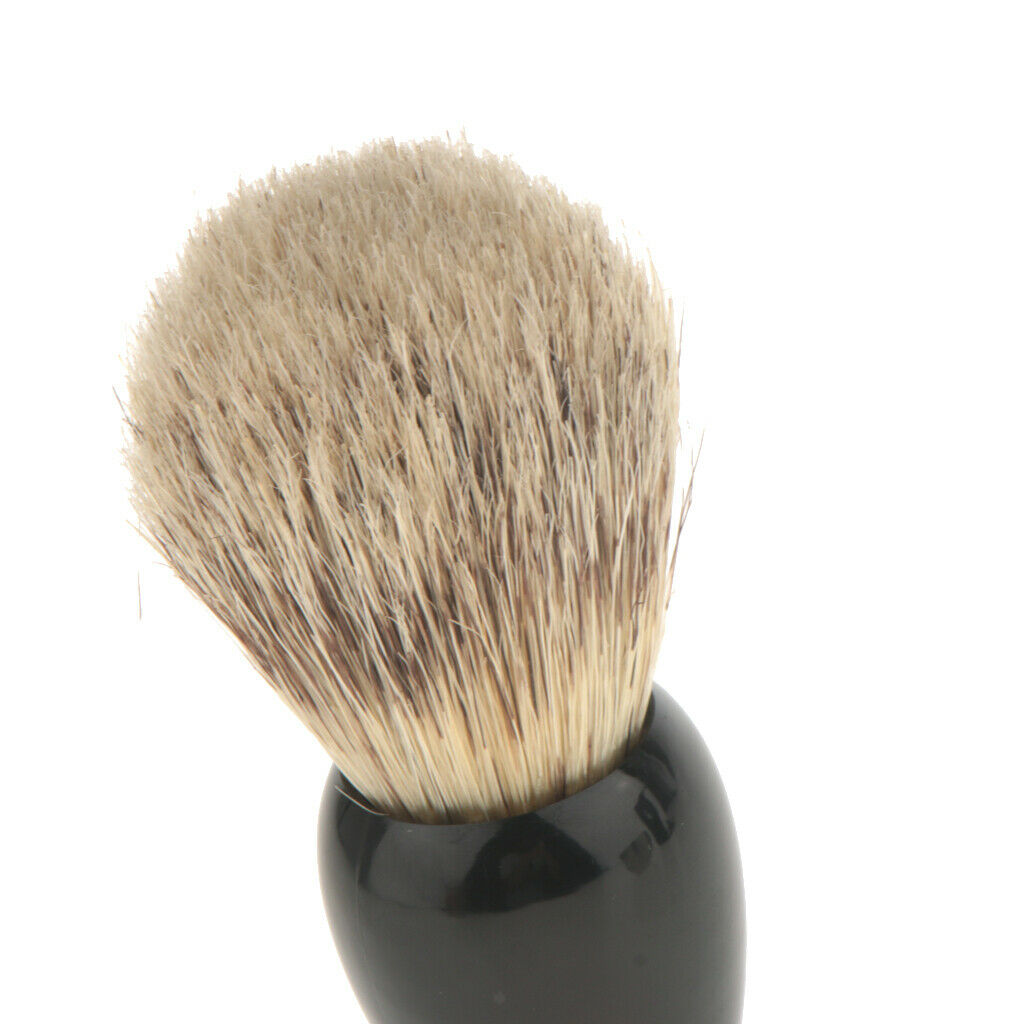 3pcs Stable  Holder Stand With Soft Bristle Shaving Brush Soap Mug Set