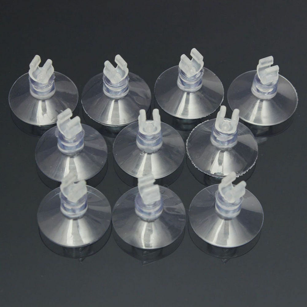 10X Aquarium Fish-Tank Suction Cup Sucker Clips Air Line Tube Hose Pump Holder ^