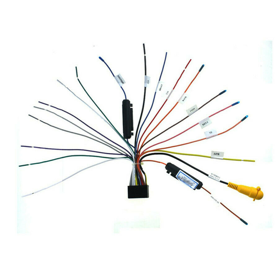 20 Pin Car Wire Harness Plug for 1 or 2 DIN Android Stereo Radio DVD Power Cable